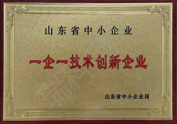 山東省中小企業一企一技術創新企業