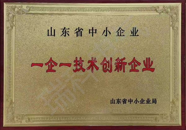 山東省中小企業一企一技術創新企業